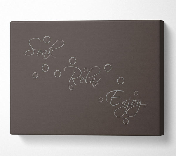 Bathroom Quote Soak Relax Enjoy Chocolate