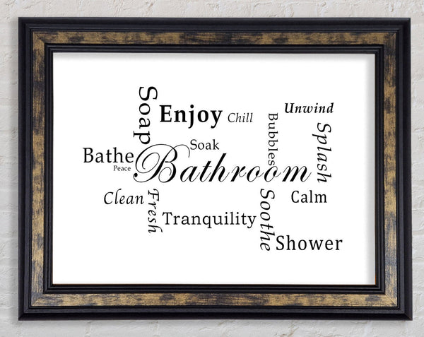 Bathroom Quote Bathroom Tranquility White