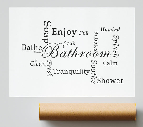 Bathroom Quote Bathroom Tranquility White