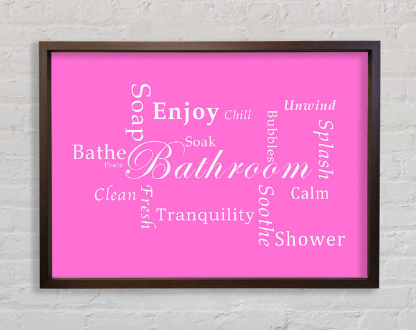 Bathroom Quote Bathroom Tranquility Vivid Pink