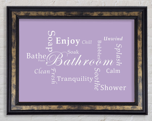 Bathroom Quote Bathroom Tranquility Lilac