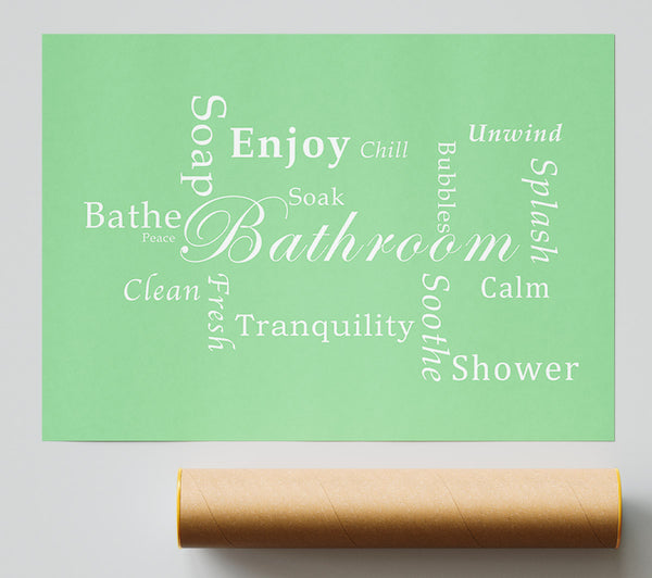 Bathroom Quote Bathroom Tranquility Green