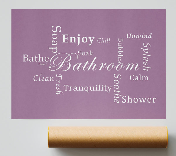 Bathroom Quote Bathroom Tranquility Dusty Pink