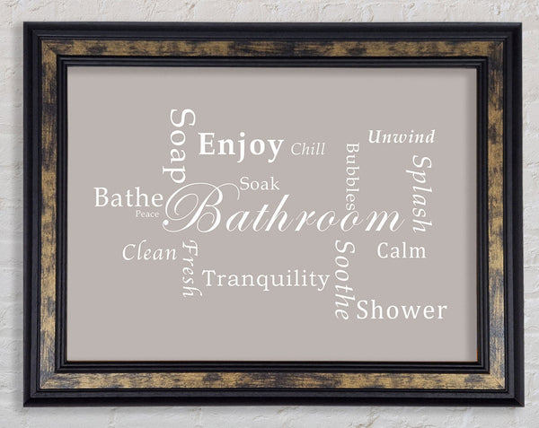 Bathroom Quote Bathroom Tranquility Beige