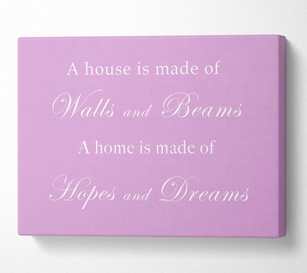 Home Quote Walls n Beams Hopes n Dreams Pink