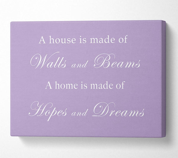 Home Quote Walls n Beams Hopes n Dreams Lilac