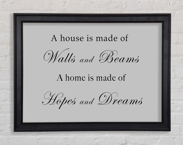 Home Quote Walls n Beams Hopes n Dreams Grey