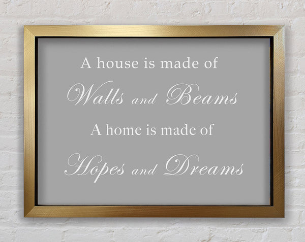 Home Quote Walls n Beams Hopes n Dreams Grey White