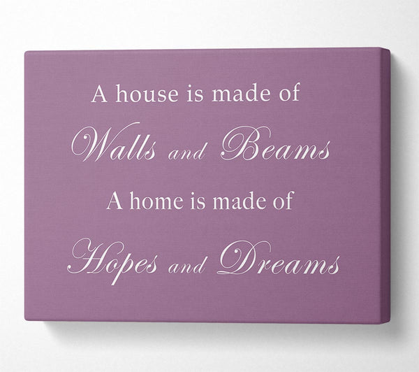 Home Quote Walls n Beams Hopes n Dreams Dusty Pink