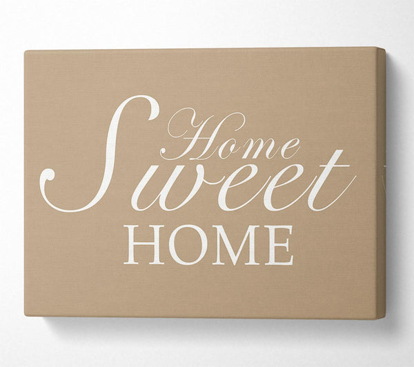 Home Quote Home Sweet Home Beige