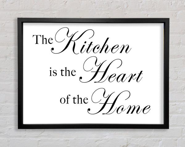 Kitchen Quote The Kitchen Is The Heart Of The Home White