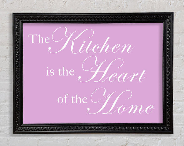 Kitchen Quote The Kitchen Is The Heart Of The Home Pink