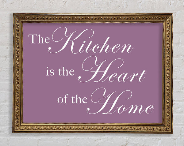 Kitchen Quote The Kitchen Is The Heart Of The Home Dusty Pink