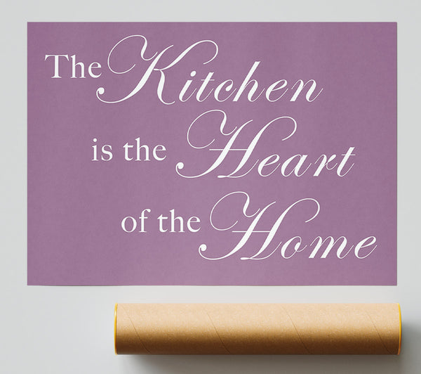 Kitchen Quote The Kitchen Is The Heart Of The Home Dusty Pink