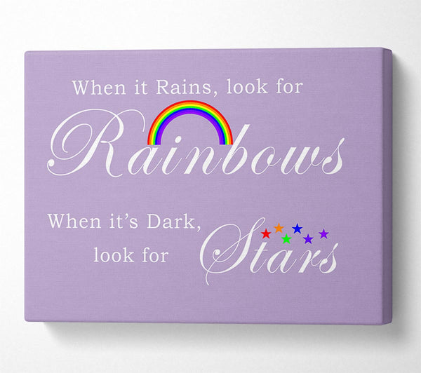 When It Rains Look For Rainbows 2 Lilac