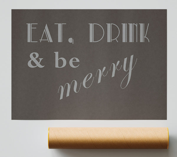 Kitchen Quote Eat Drink N Be Merry Chocolate