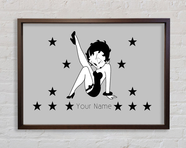 Girls Room Quote Betty Boop Your Name Stars Grey