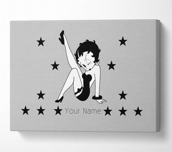 Girls Room Quote Betty Boop Your Name Stars Grey