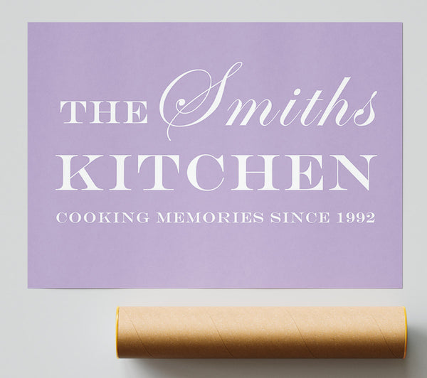 Kitchen Quote Your Family Name And Date Kitchen Lilac