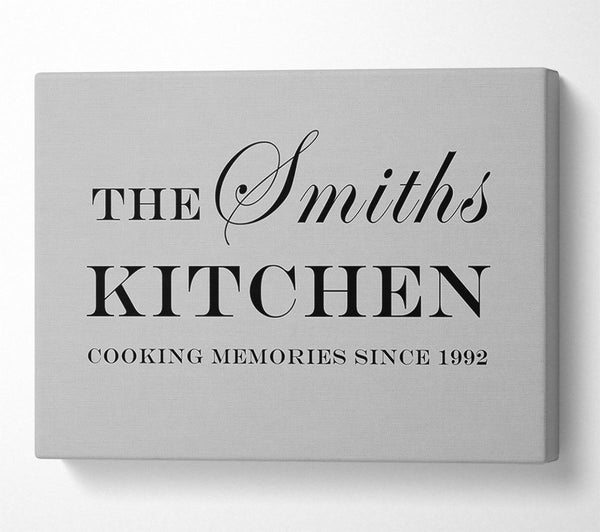 Kitchen Quote Your Family Name And Date Kitchen Grey