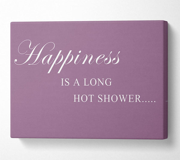 Bathroom Quote Happiness Is A Long Hot Shower Dusty Pink