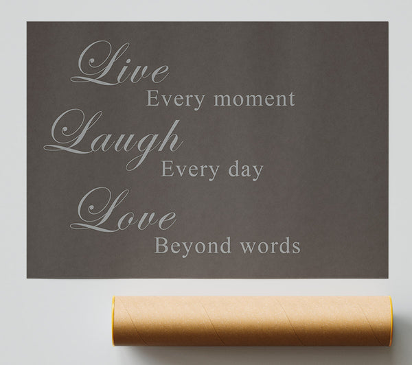 Love Quote Live Laugh Love Chocolate