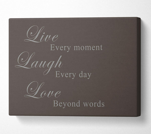 Love Quote Live Laugh Love Chocolate