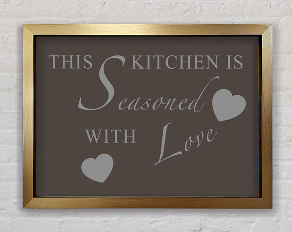 Kitchen Quote This Kitchen Is Seasoned With Love Chocolate