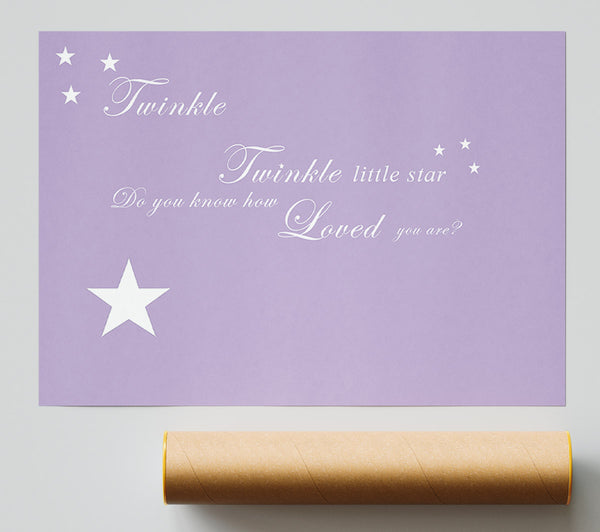 Nursery Quote Twinkle Twinkle Little Star 1 Lilac