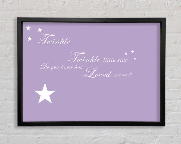 Nursery Quote Twinkle Twinkle Little Star 1 Lilac