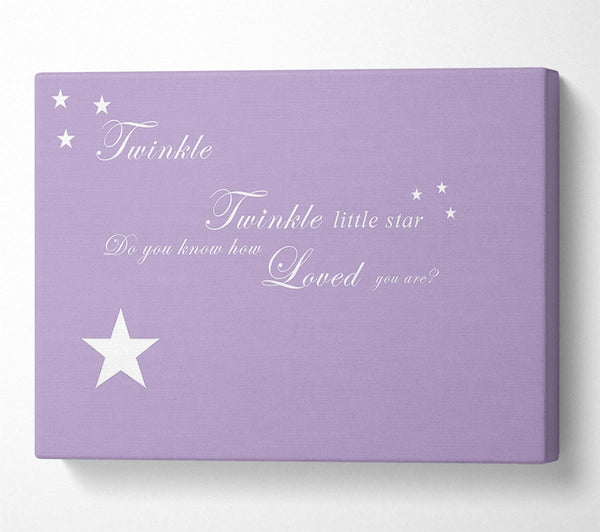 Nursery Quote Twinkle Twinkle Little Star 1 Lilac