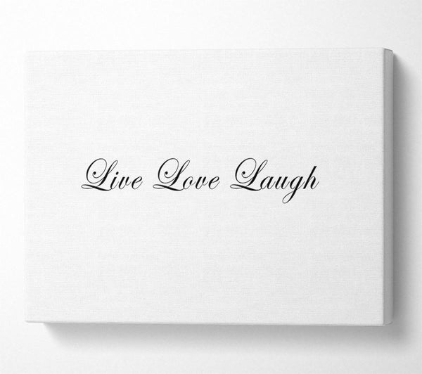 Love Quote Live Love Laugh 2 White