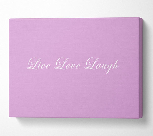 Love Quote Live Love Laugh 2 Pink