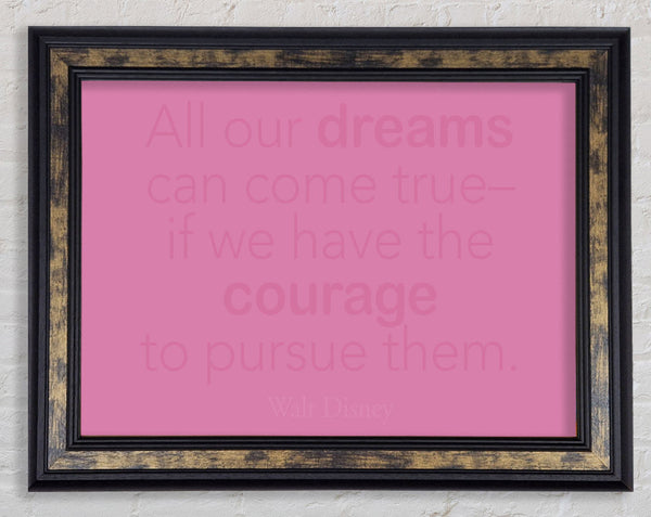 Walt Disney All Our Dreams Pink