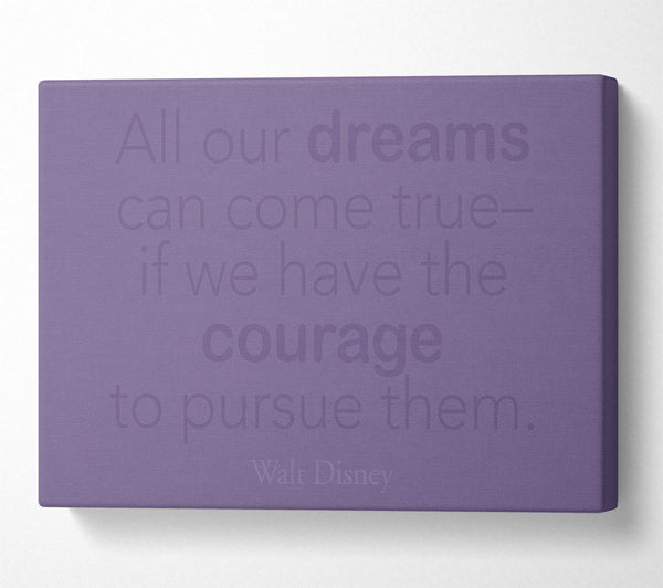 Walt Disney All Our Dreams Lilac