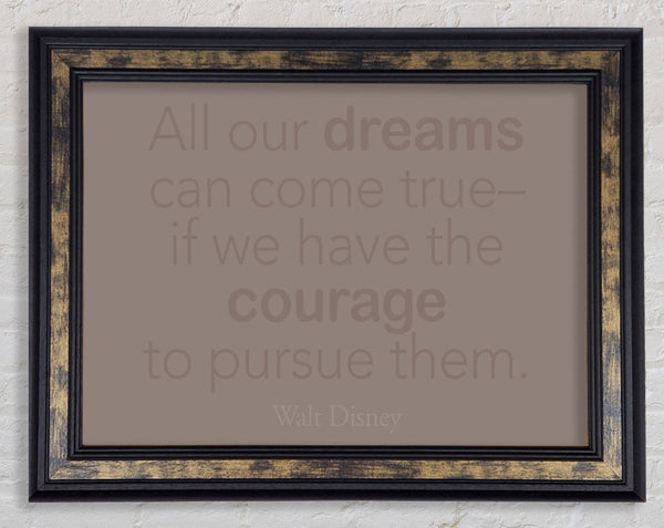 Walt Disney All Our Dreams Beige