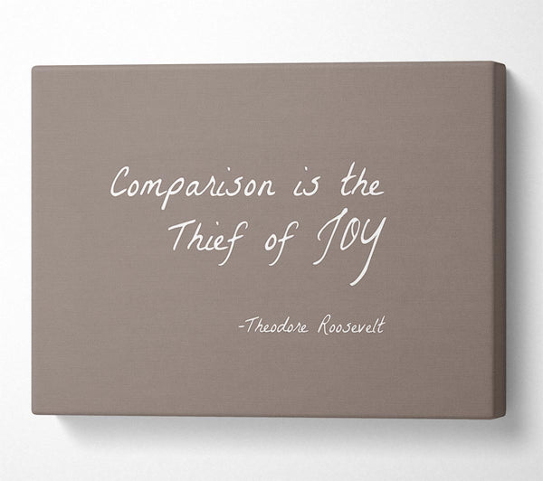 Theodore Roosevelt Comparison Is The Thief Of Joy Beige