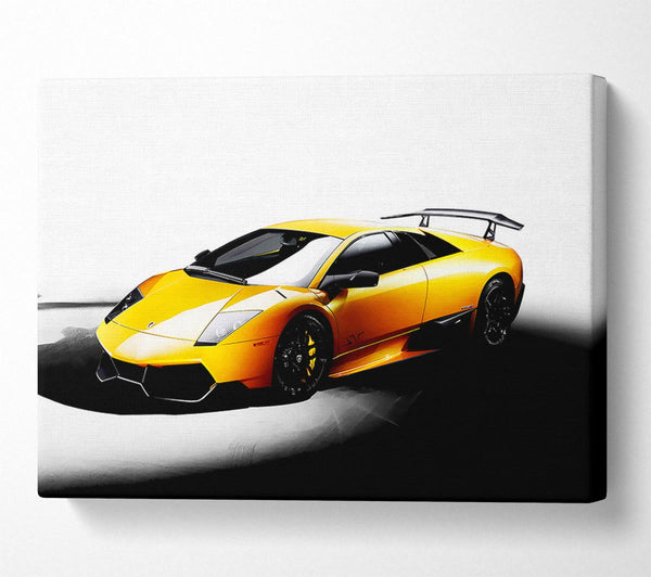 Lamborghini Side Profile Yellow