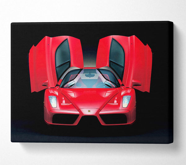 Lamborghini Bat Winged Doors Red