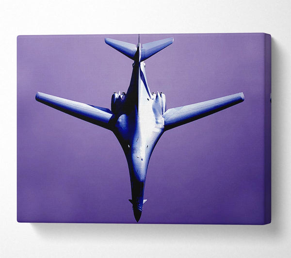 Fighter Plane Purple Skies