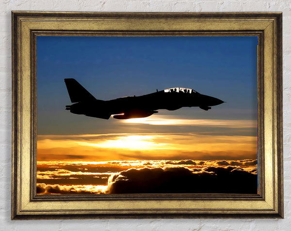 Fighter Pilots At Sunset