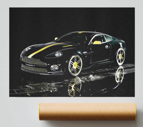 Aston Martin Db9 Black And Yellow