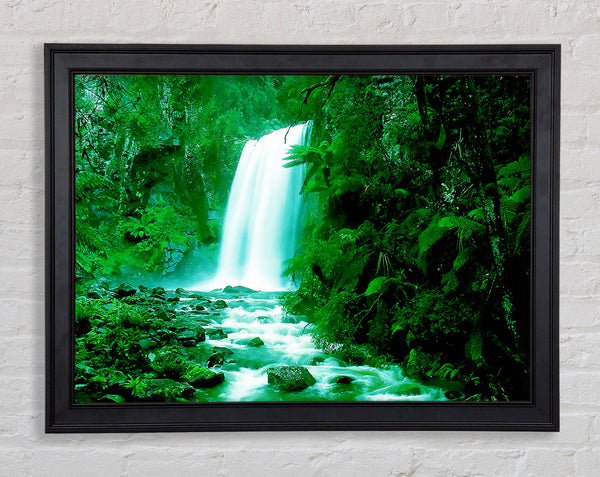 Green Forest Waterfall