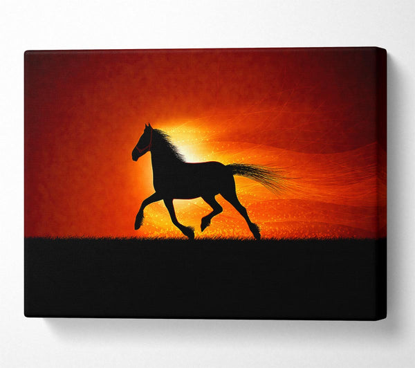 Running Horse Sunset Blaze