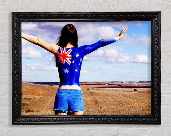 Australian Flag Woman