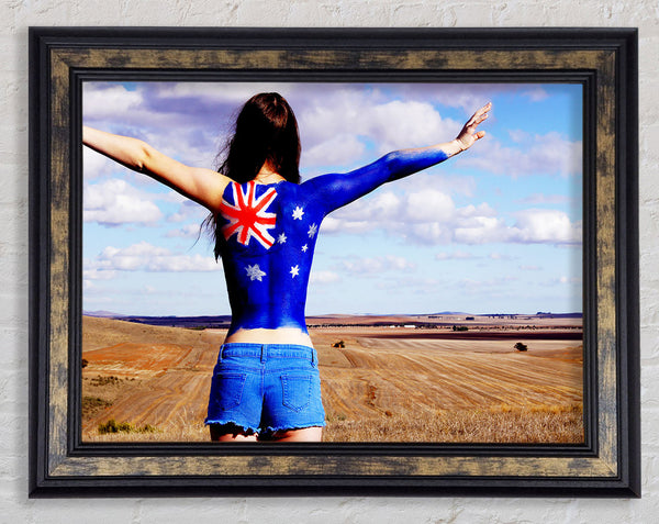 Australian Flag Woman