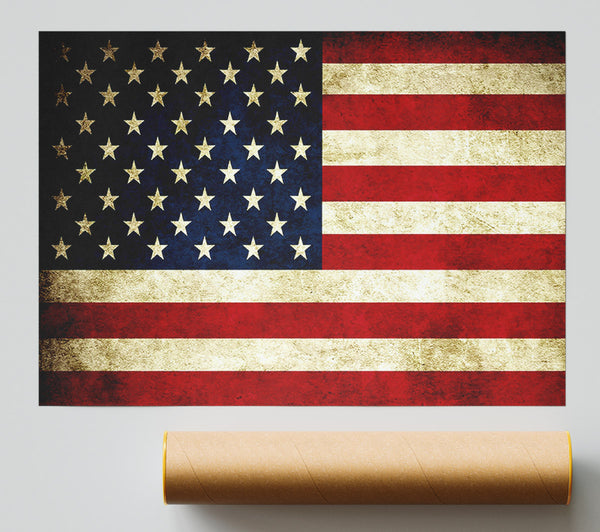 Grunge Flag Of America