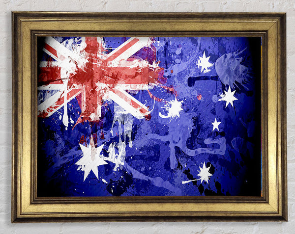 Australian Grunge National Flag