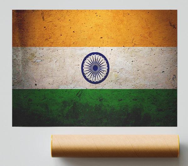 Indian Grunge Flag