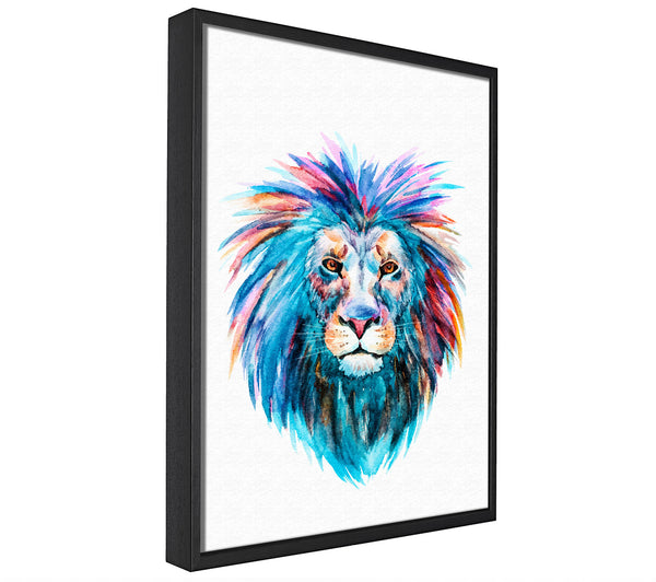 A picture of a Lion Main framed canvas print sold by Wallart-Direct.co.uk